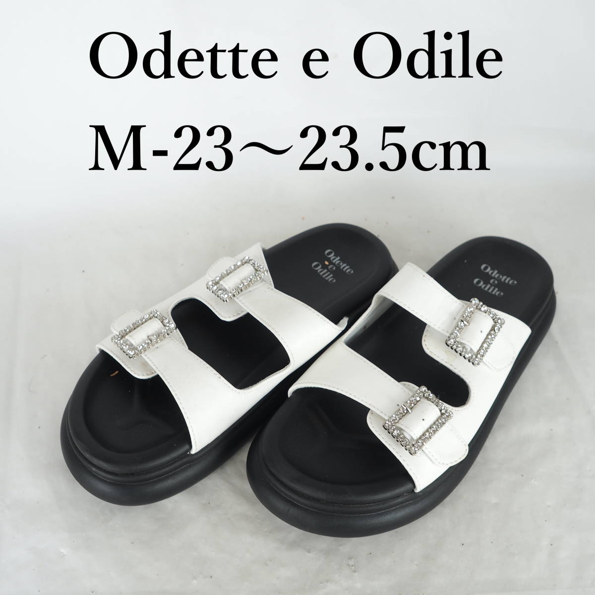 MK4004*Odette e Odile*オデットエオディール*レディースサンダル*M-23〜23.5cm*白_画像1