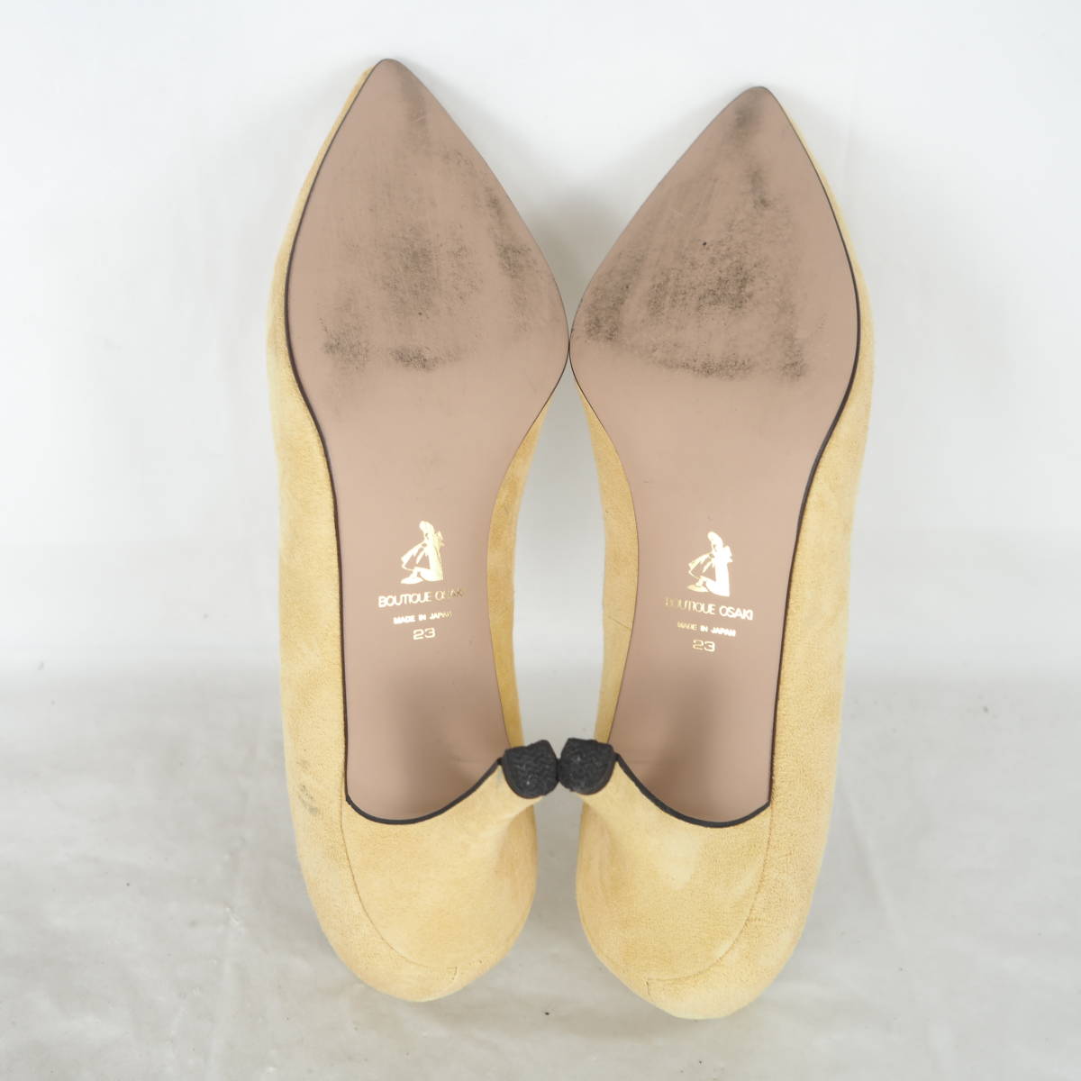 MK4360*BOUTIQUE OSAKI*btiko-saki* lady's pumps *23cm* mustard series 