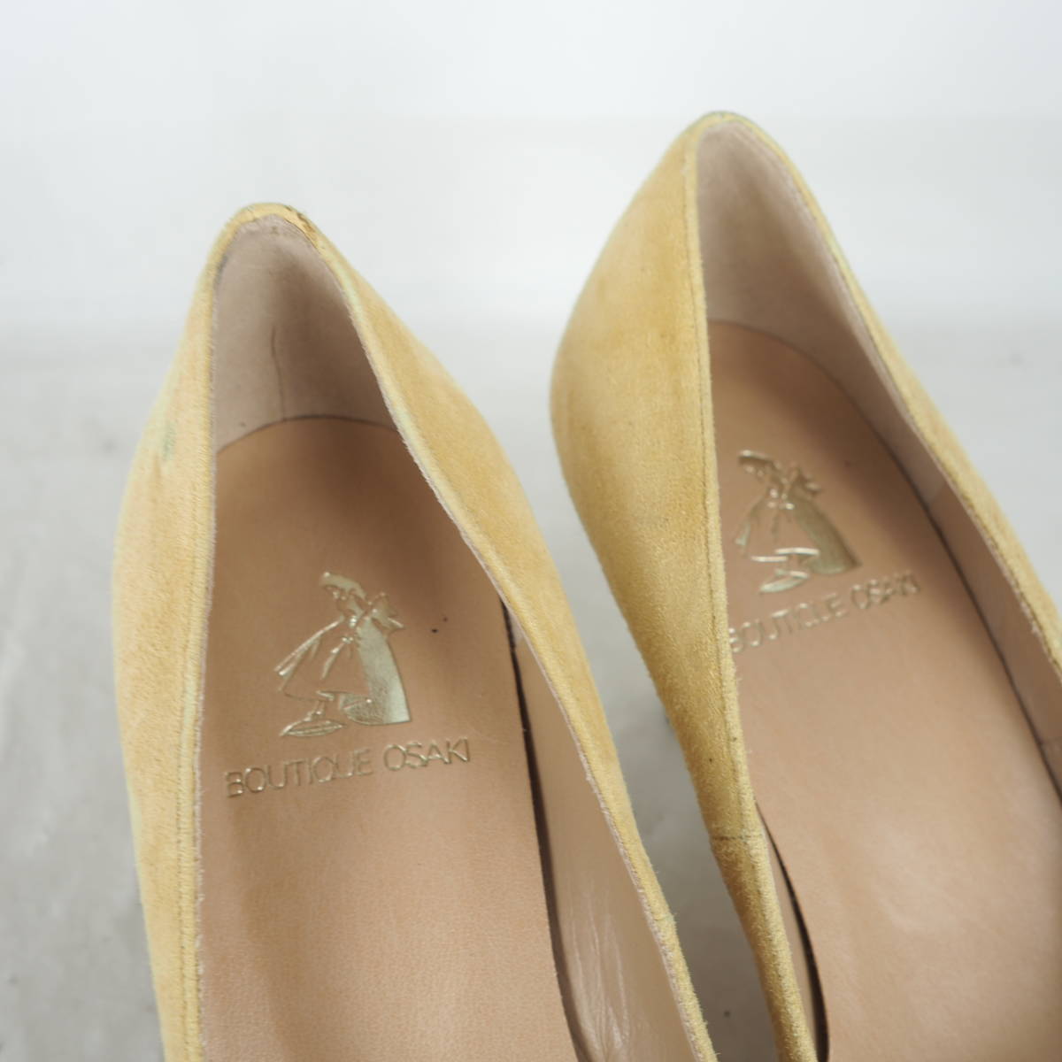 MK4360*BOUTIQUE OSAKI*btiko-saki* lady's pumps *23cm* mustard series 