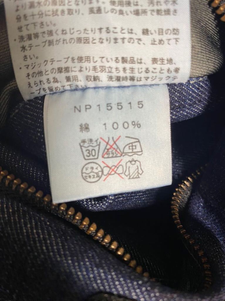 希少な初期モデル THE NORTH FACE GORE-TEX DENIM MOUNTAIN JACKET ノースフェイス ゴアテックスマウンテンデニムジャケット『XL』NP15515_画像7