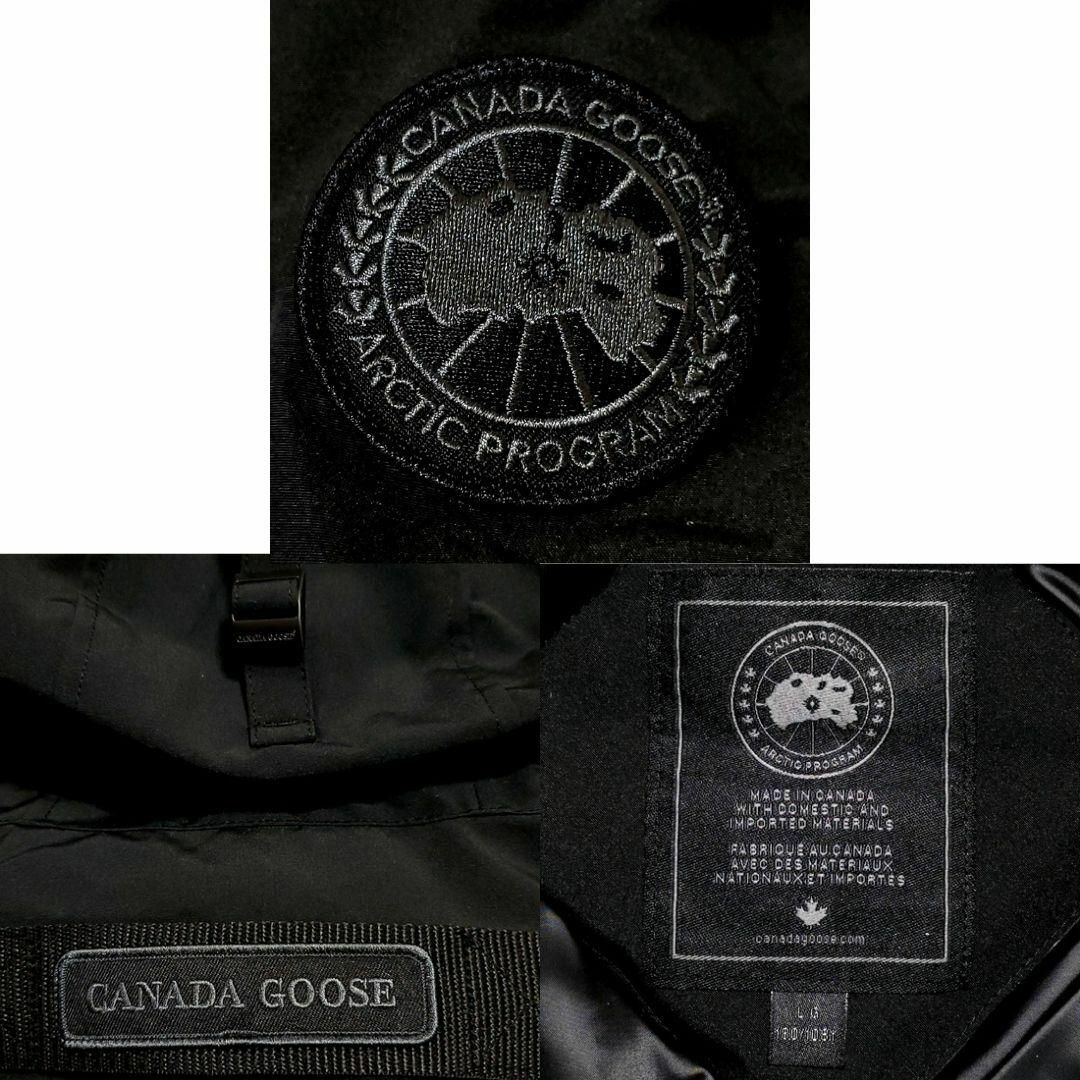 未使用タグ付 L カナダグースブラックレーベル シャトーパーカー ダウンコート コヨーテファー ディスク 黒 CANADA GOOSE CHATEAU PARKA_画像8