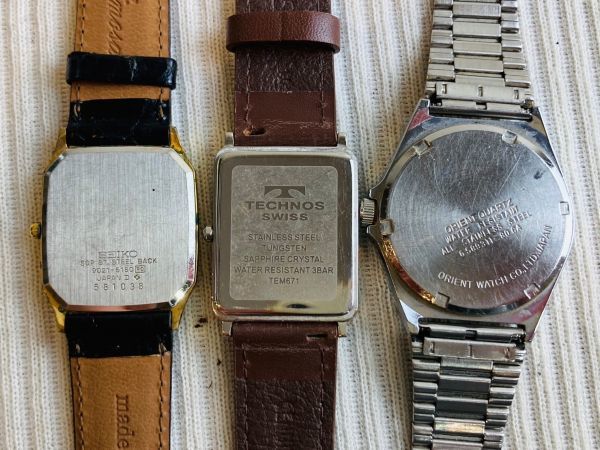 kms13▼腕時計 10点おまとめ/レディース メンズウォッチ SEIKO.CITIZEN.CASIO.TECHNOS 未稼働 ジャンク時計▼_画像5