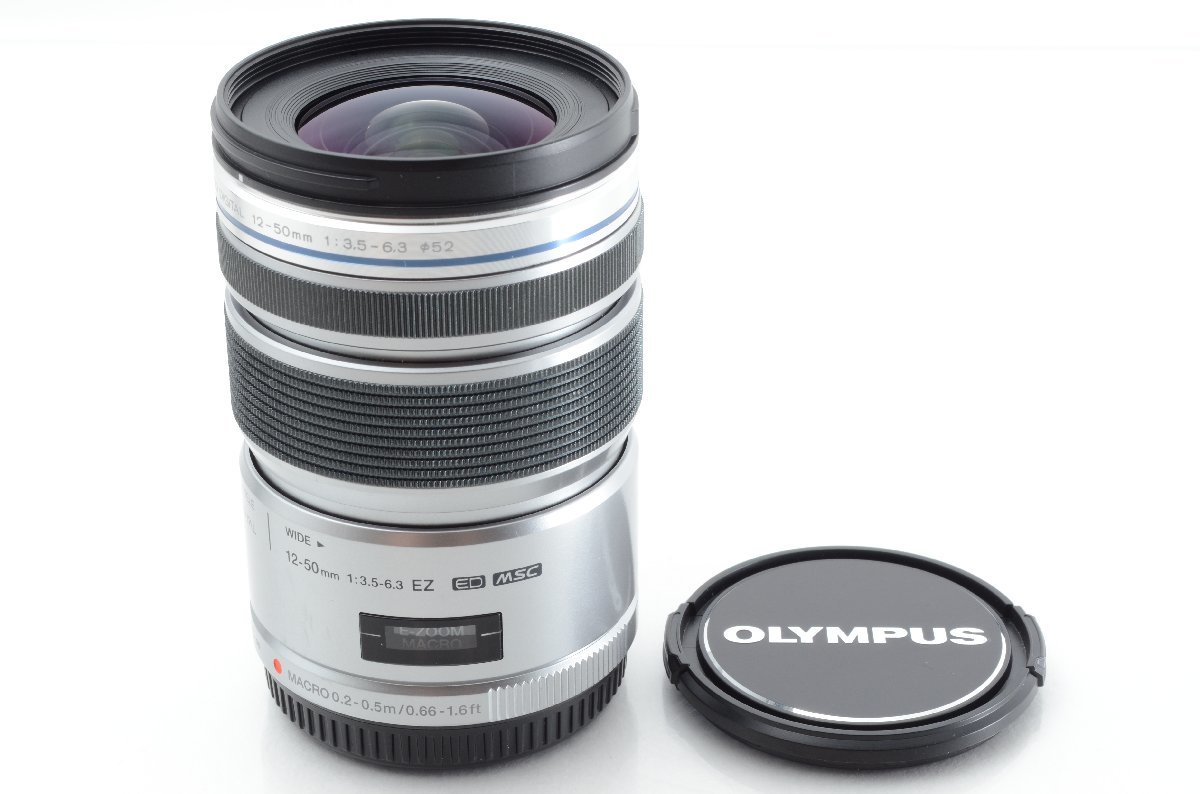 #A825 ★並品★OLYMPUS M.ZUIKO DIGITAL ED 12-50mm F3.5-6.3 EZ シルバー オリンパス_画像1