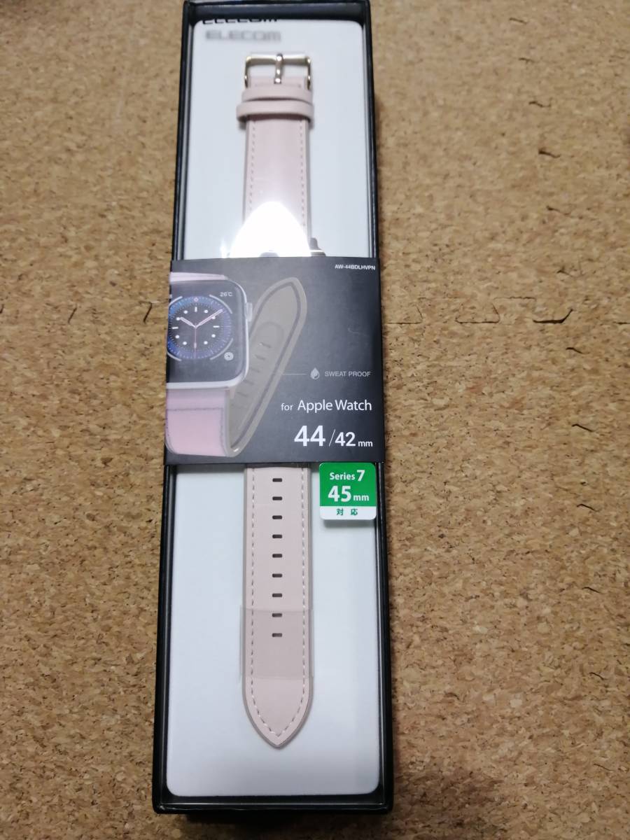 【3本】エレコム Apple Watch 用 アップルウォッチ ハイブリッドレザーバンド 44/42 mm AW-44BDLHVPN　4549550207362_画像2