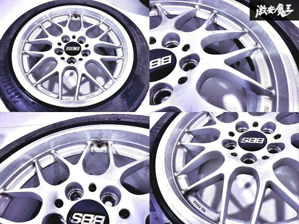 ●BBS RG720 RG742 FORGED 鍛造 17インチ 8J +40 8.5J +43 PCD114.3 5H 5穴 ホイール 4本セット シルビア スカイライン マーク2 即納 棚B-7_画像4