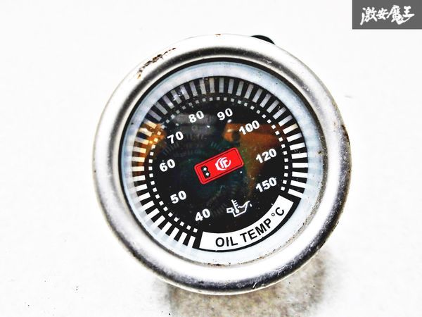 ★イルミOK★ KET GAUGE OIL TEMP 油温計 電子式 追加メーター 計器 レーシングメーター 53Φ ブルーイルミ 即納 棚O-1_画像1