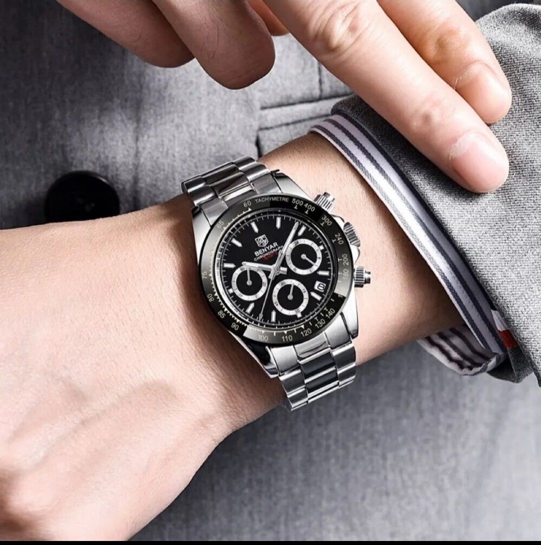 最安値 PAGANI DESIGN ハウスブランド 【BENYAR】 クォーツ 腕時計 クロノグラフ ウォッチ パガーニデザイン