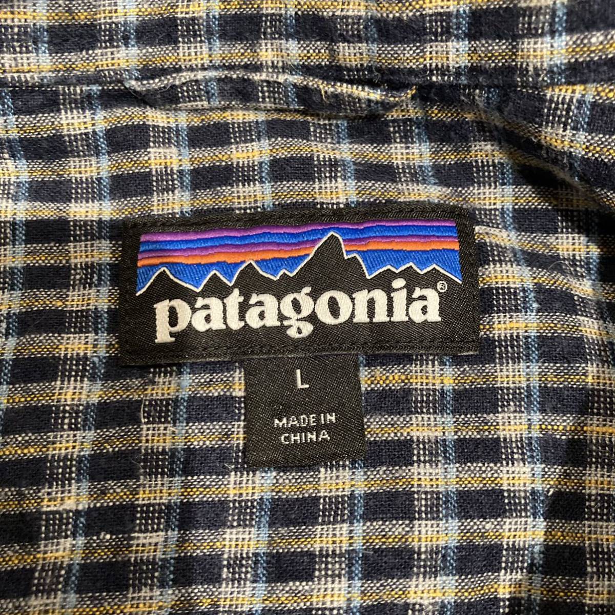 2016 Patagonia シャツ 美中古 L パタゴニア アウトドア 大人気 半袖シャツ チェックシャツ_画像4