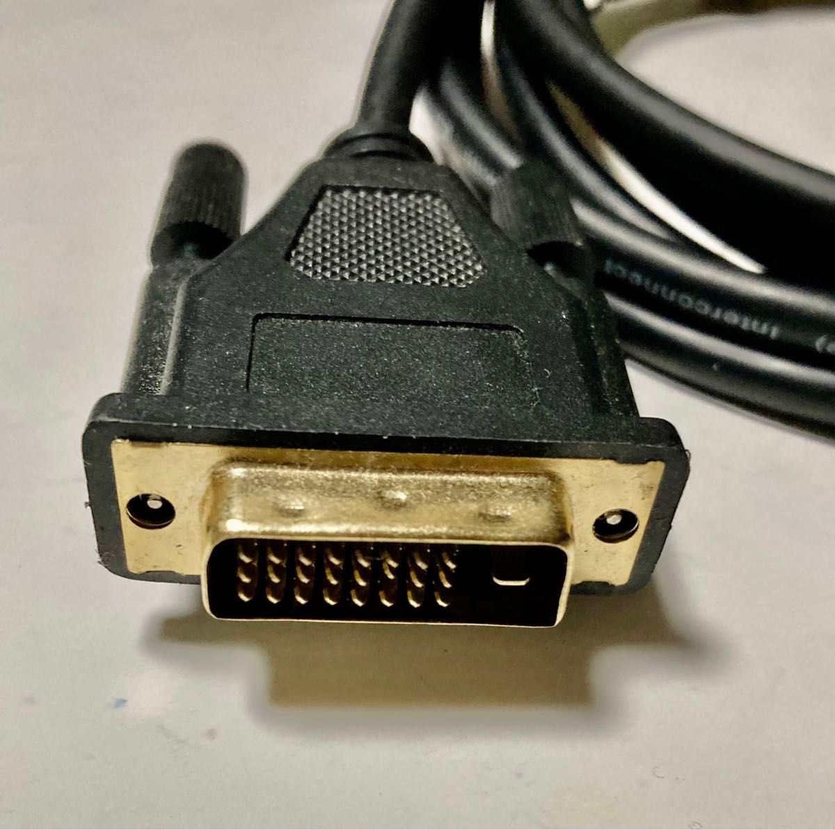 ◆未使用に近い◆HDMI-DVI変換ケーブル／約２m／ブラック