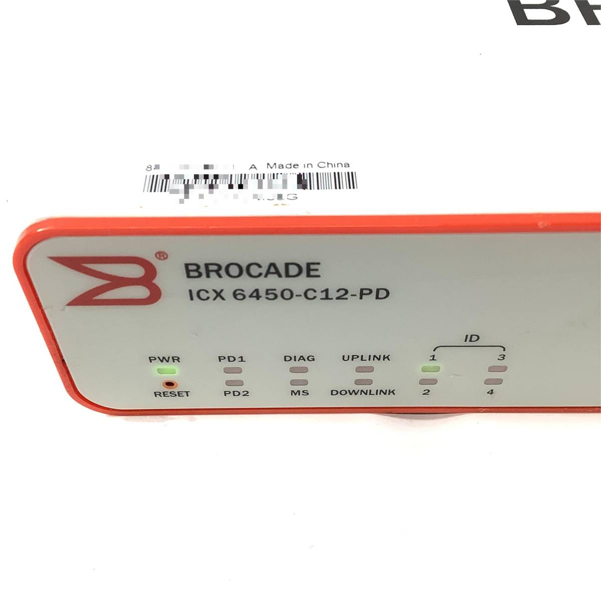 S6011560 Brocade ICX 6450-C12-PD Switch 1点【通電OK、AC欠品】の画像4