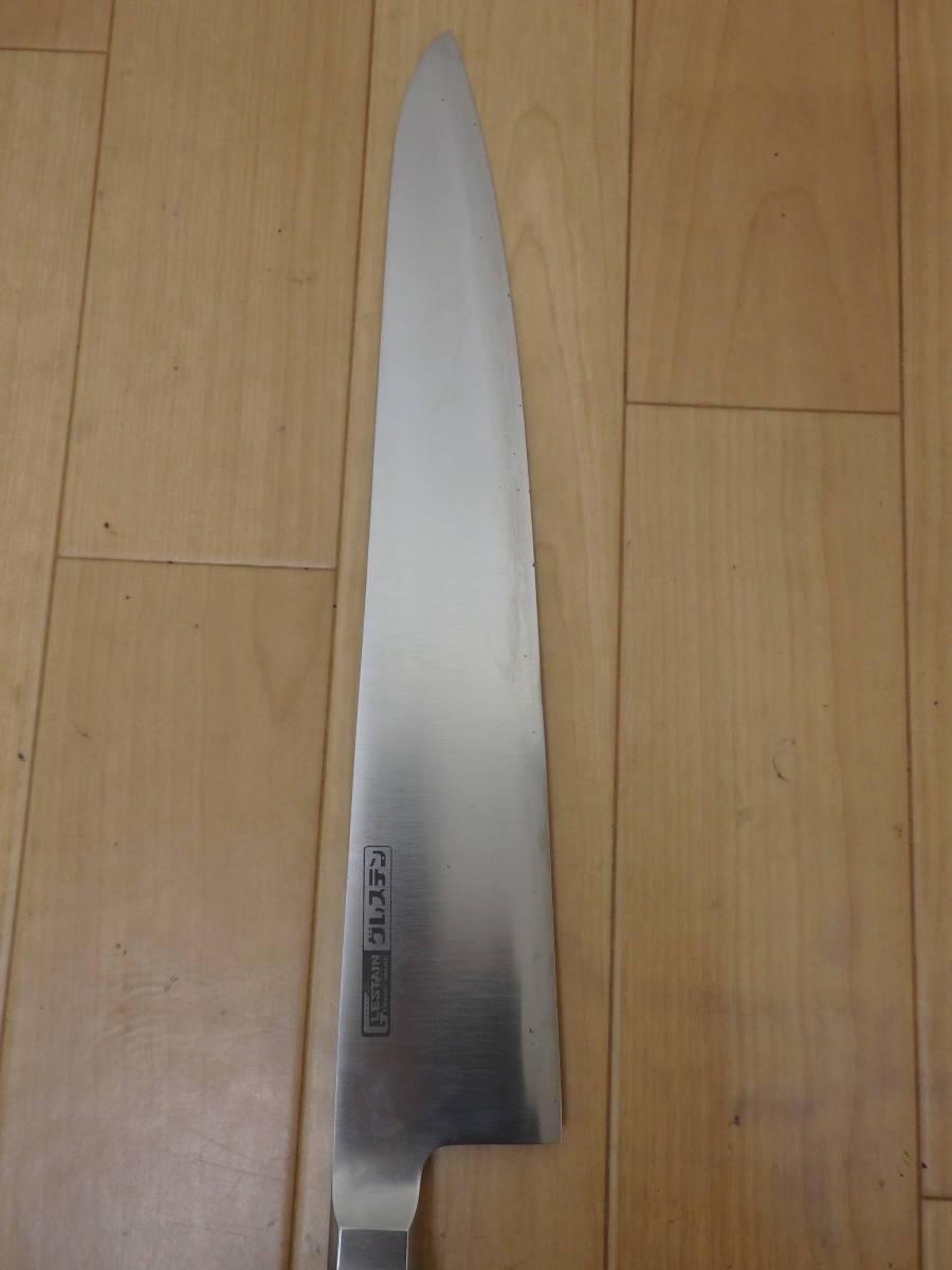 F70-6.1) GLESTAIN / グレステン　プロフェッショナルナイフ 牛刀　730WK　刃渡り30cm　Wタイプ_画像3