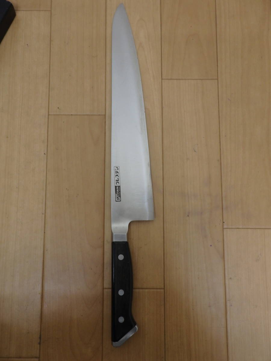 F70-6.1) GLESTAIN / グレステン　プロフェッショナルナイフ 牛刀　730WK　刃渡り30cm　Wタイプ_画像2