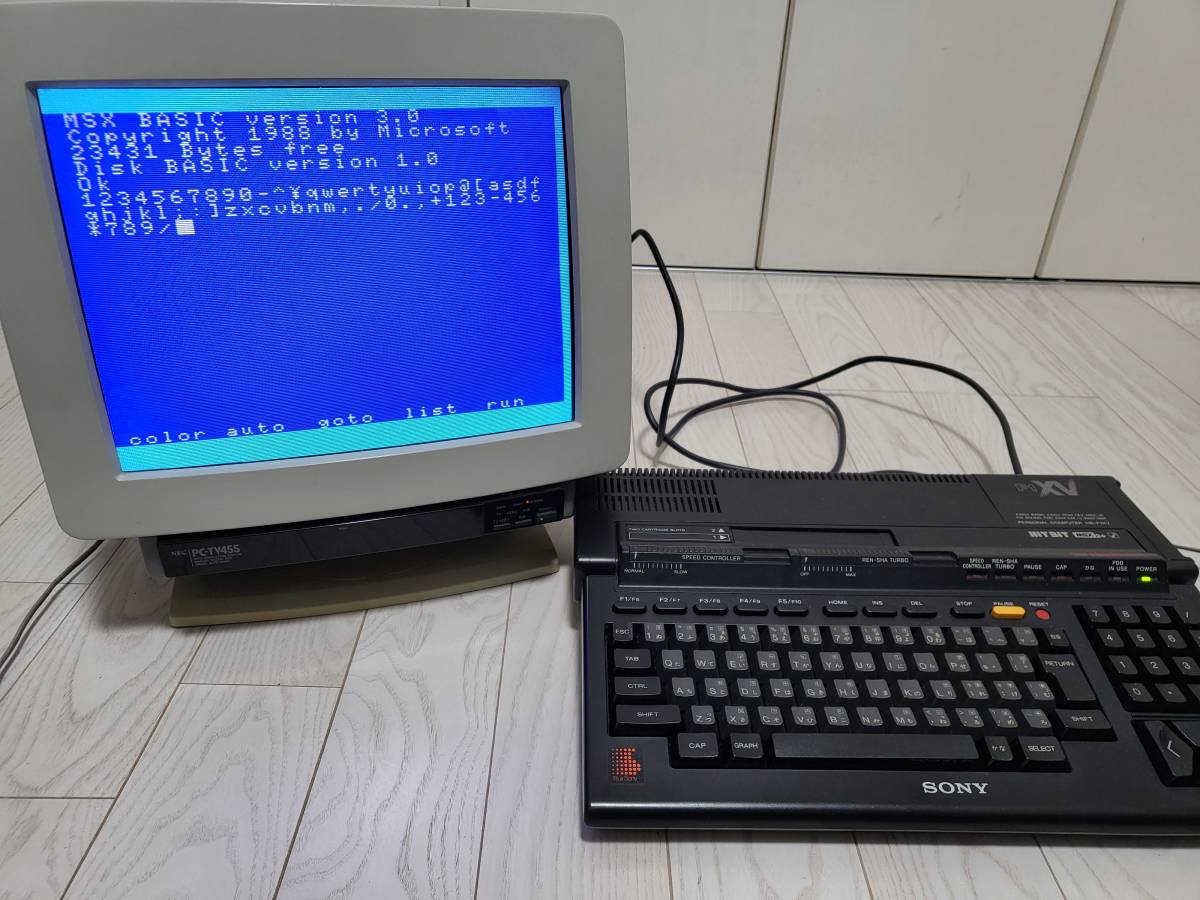 SONY MSX F1XVフルメンテナンス【キーボードPCB交換/新品FDD交換/512kb】_画像8