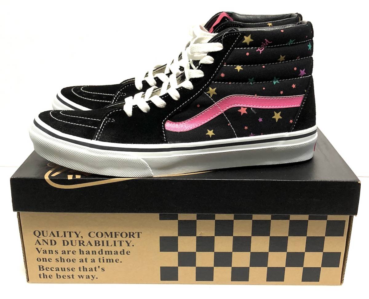 X-GIRL×VANS エックスガール コラボスニーカー SK8-HI 新品 US10 28cm 星柄 完売品 スケハイ スケートボード スケシュー バンズ　ヴァンズ