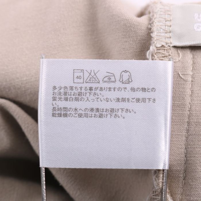 ユニクロ クロップドパンツ ストレッチ レディース ウエスト67cmサイズ ベージュ UNIQLO_画像4