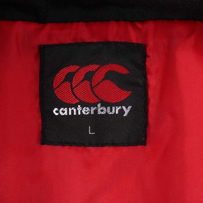 カンタベリー ブルゾン ジャケット 中綿 ロゴ 無地 スポーツウエア アウター 黒 メンズ Lサイズ ブラック CANTERBURY_画像3