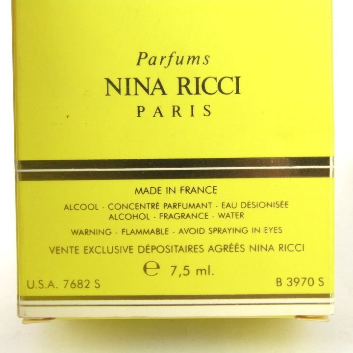 ニナリッチ 香水 レールデュタン パルファム スプレー ミニボトル 残9割程度 フレグランス レディース 7.5mlサイズ NINA RICCI_画像3