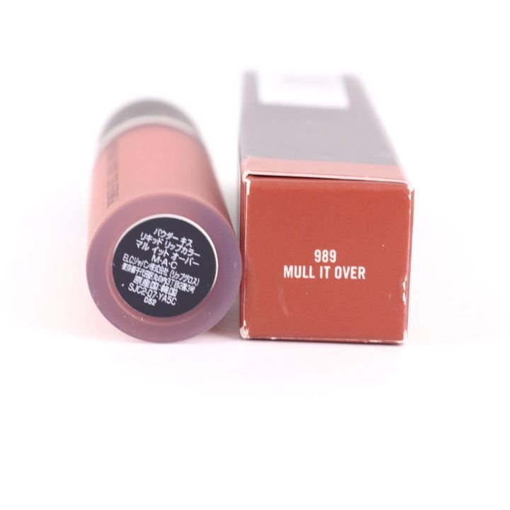  Mac lip gloss powder Kiss liquid 989 round to over unused cosme cosmetics exterior defect have lady's 5ml size MAC