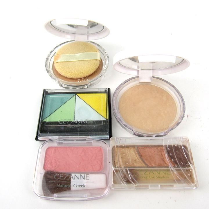 se The nn eyeshadow etc. natural cheeks other 5 point set together large amount cosme a little defect have chip less lady's CEZANNE