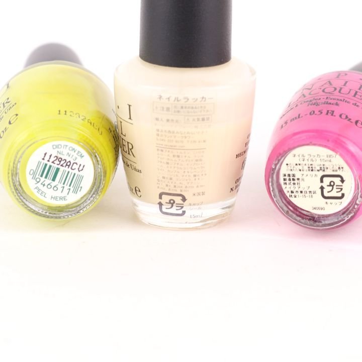 オーピーアイ ネイルラッカー 残半量以上 3点セット まとめて コスメ マニキュア レディース 15mlサイズ OPI_画像2