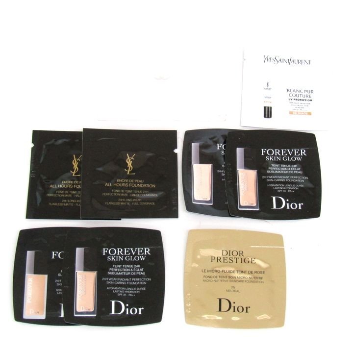  Dior Chanel other sample ru Blanc etc. 9 point set unused have together large amount foundation etc. puff less lady's Dior etc.