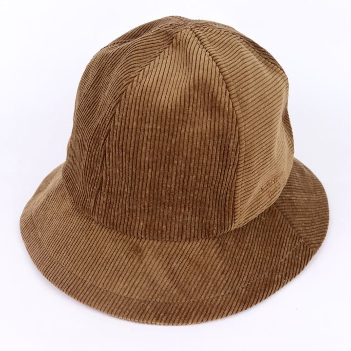  Lancel hat corduroy cotton 100% made in Japan brand hat men's lady's M size Brown LANCEL