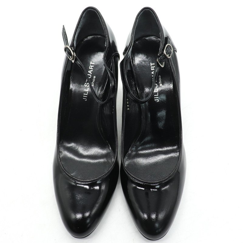 ジルスチュアート パンプス 未使用 エナメル アンクルストラップ ブランド シューズ 靴 黒 レディース 23.5cmサイズ ブラック JILLSTUART_画像8