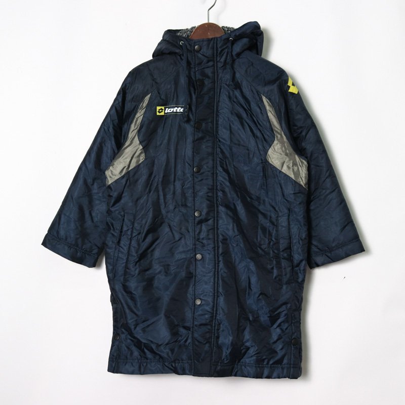  Rod nylon jacket bench coat reverse side boa outer Kids for boy 130 size black lotto