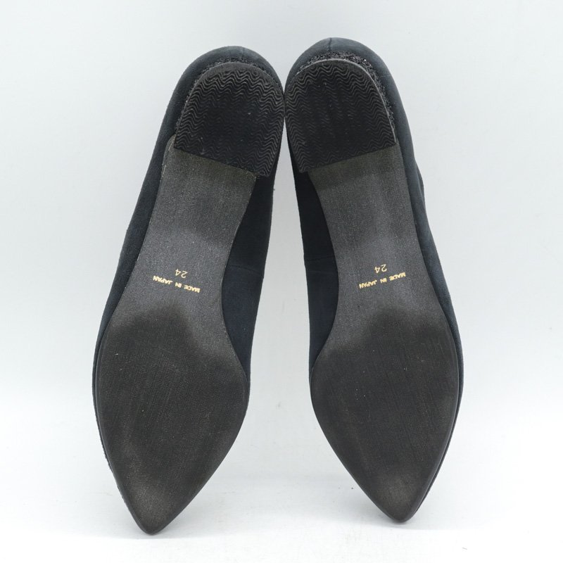 モードエジャコモ パンプス 靴 シューズ 日本製 レディース 24cmサイズ グレー MODE ET JACOMO_画像6