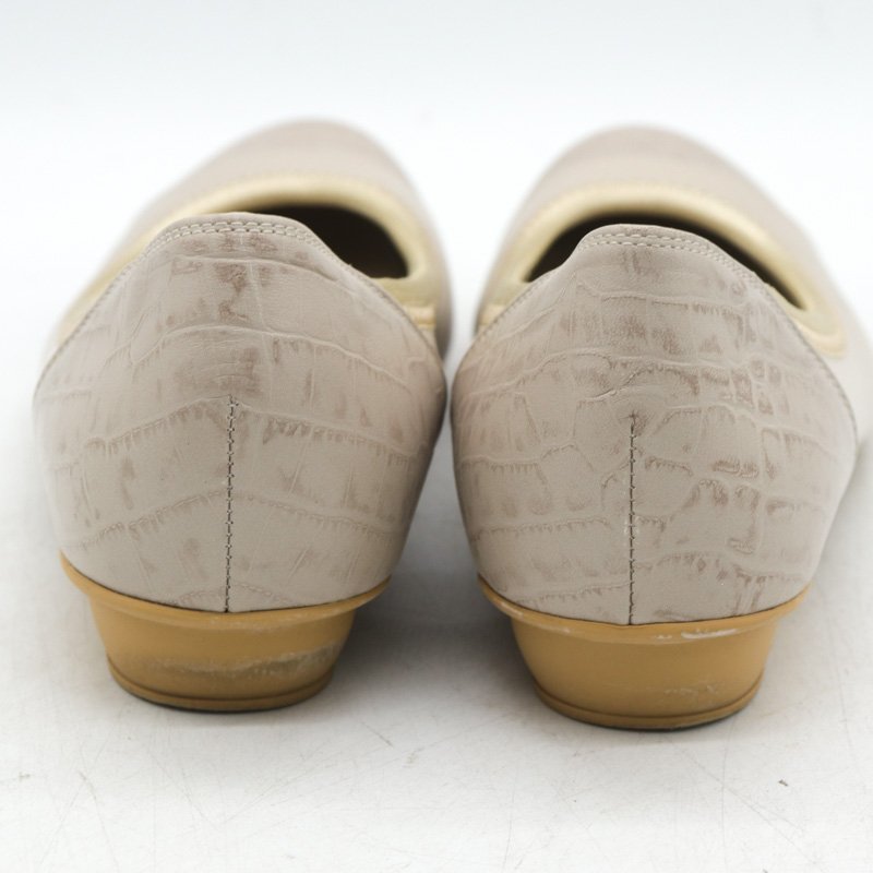 銀座ワシントン パンプス ラウンドトゥ 靴 シューズ 日本製 レディース 23cmサイズ ベージュ WASHINGTON_画像5