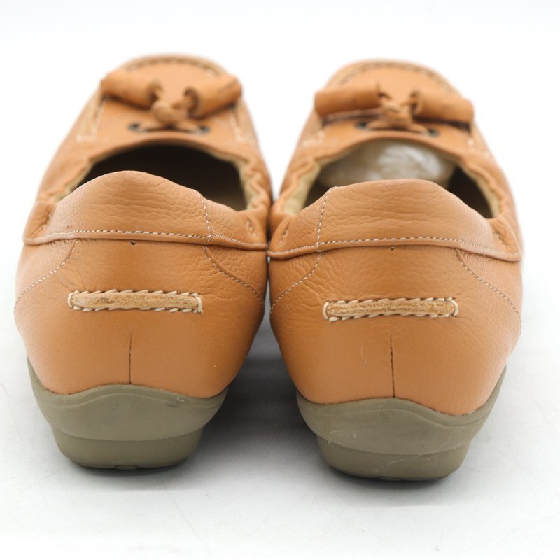 アシックス ペダラ バレエシューズ ウオーキングシューズ 幅広 3E 靴 シューズ レディース 22.5cmサイズ ブラウン pedala_画像5