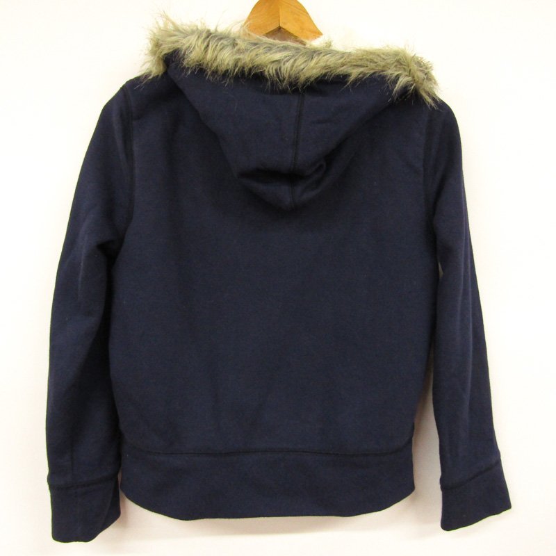  Gap Zip up Parker sweat sweat pants reverse side boa fur attaching Kids for girl 160 size navy GAP