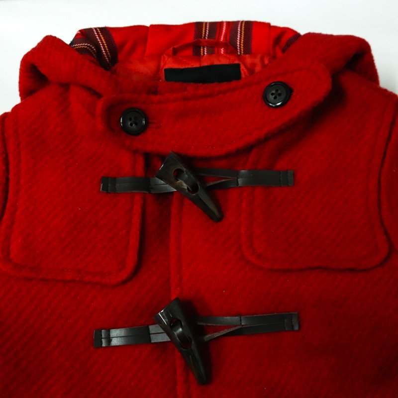  United Arrows duffle coat wool . green lable lilac comb ng Kids for boy 105 size red UNITED ARROWS