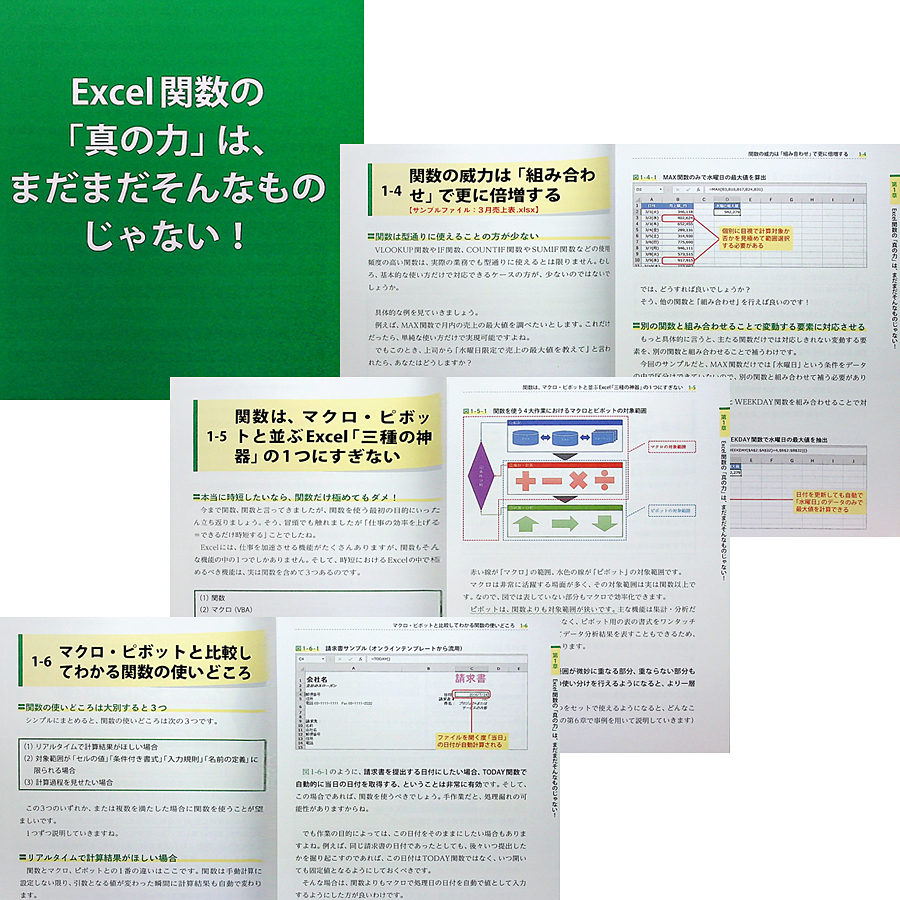 すごい! 関数｜Excel関数活用ガイド 効率化 VLOOKUP IF関数 徹底解説 関数組合せ ピボットテーブル マクロ連携 森田貢士_本編に書き込み、目立つ汚れはありません