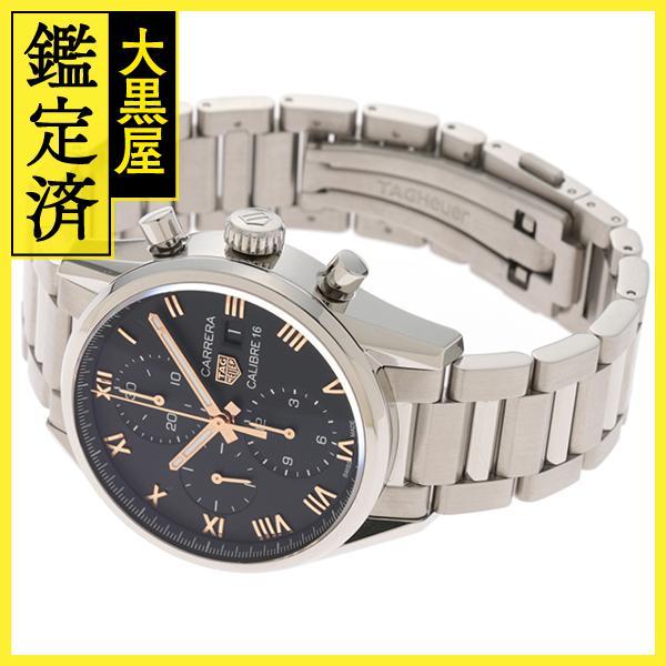 TAG HEUER　タグ・ホイヤー　カレラキャリバー16　日本限定　CBK2113　SS　ブラック文字盤　自動巻き【208】HU_画像4