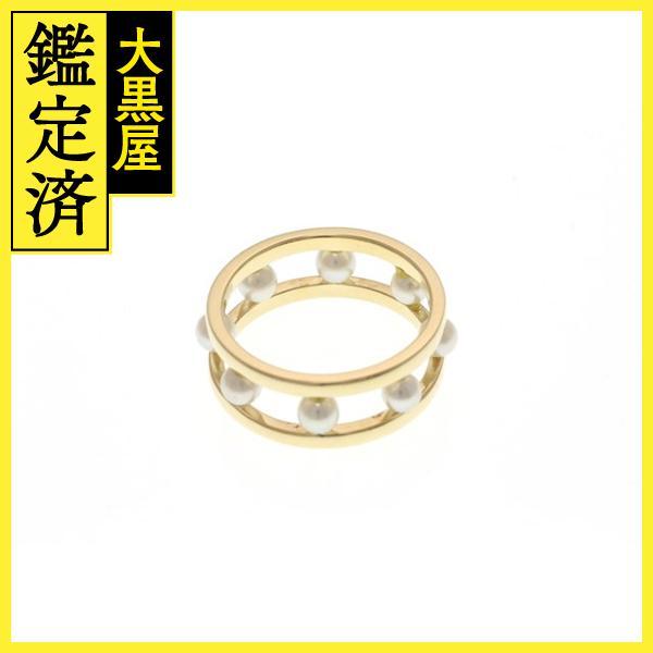 JEWELRY ノンブランド ジュエリー リング K18 イエローゴールド パール 3号 3.7g【430】_画像2