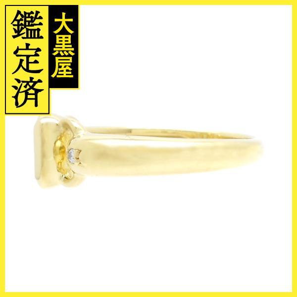 JEWELRY　貴金属・宝石　ペリドットリング　ダイヤモンド　K18　ゴールド　5.5g　13.5号　2120000206146　【472】_画像3