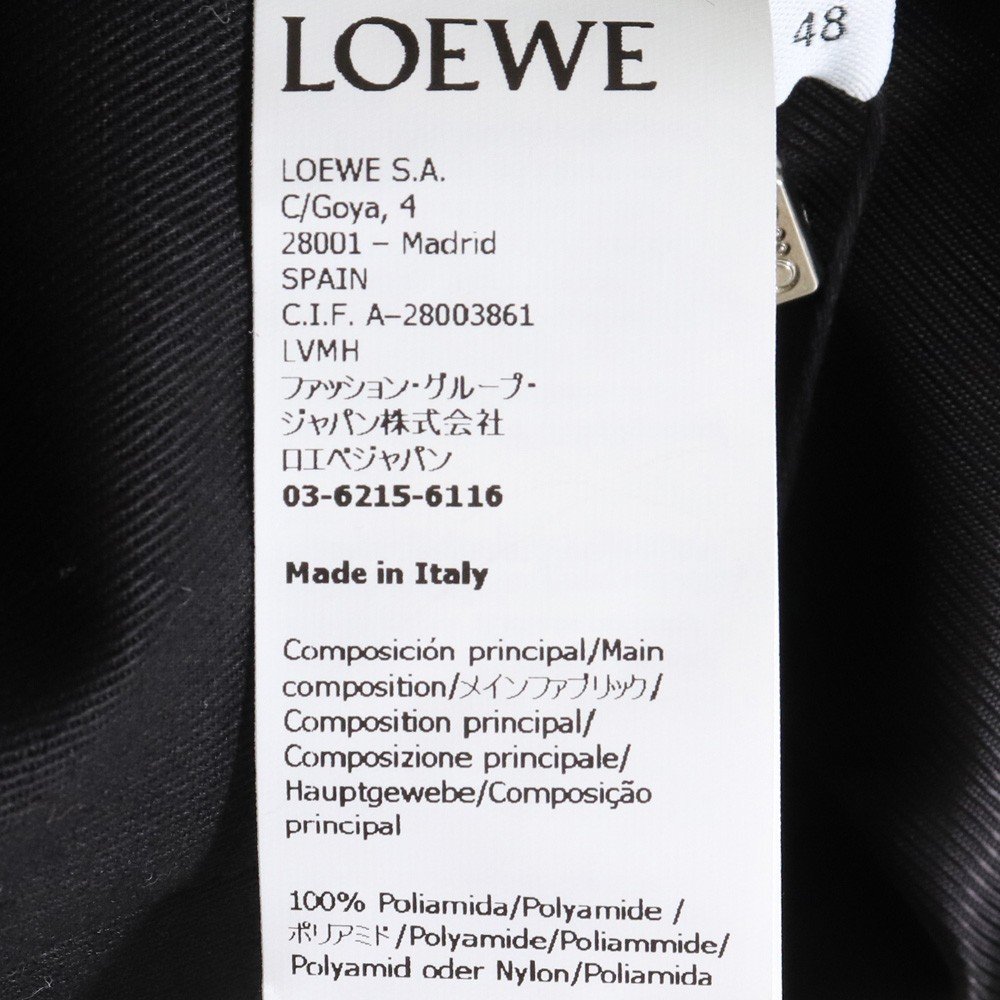 未使用 LOEWE DOUBLE PARKA サイズ48 ブラック H526Y01WAS ロエベ フーデッドパーカー ダブル_画像8