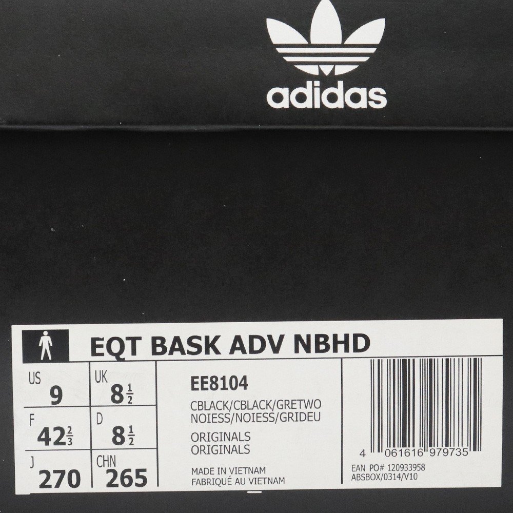 27cm ADIDAS × NEIGHBORHOOD × BILLIONAIRE BOYS CLUB EQT BASK ADV NBHD EE8104 アディダス ネイバーフッド ビリオネアボーイズ_画像8