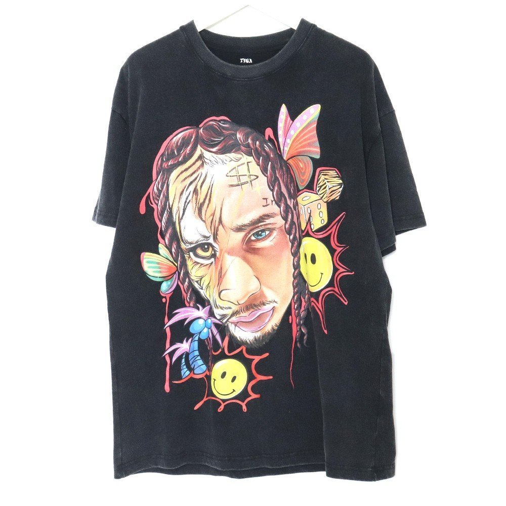 EVAE MOB TYGA Tee Mサイズ ブラック エバーモブ 半袖カットソー Tシャツ_画像1