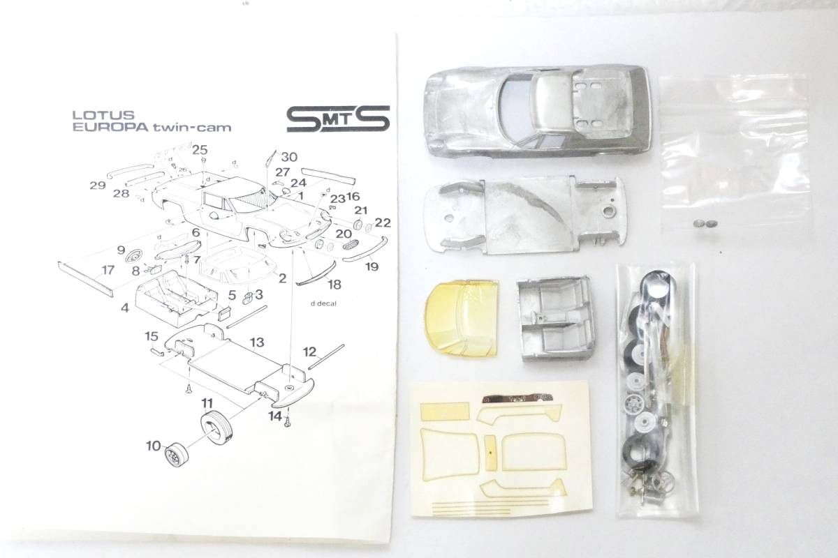 6532T/未組立☆SMTS 1/43 レーシングライン ロータス ヨーロッパ ツインカム メタルキット THE RACING LINE LOTUS EUROPA TWIN-CAM_画像2