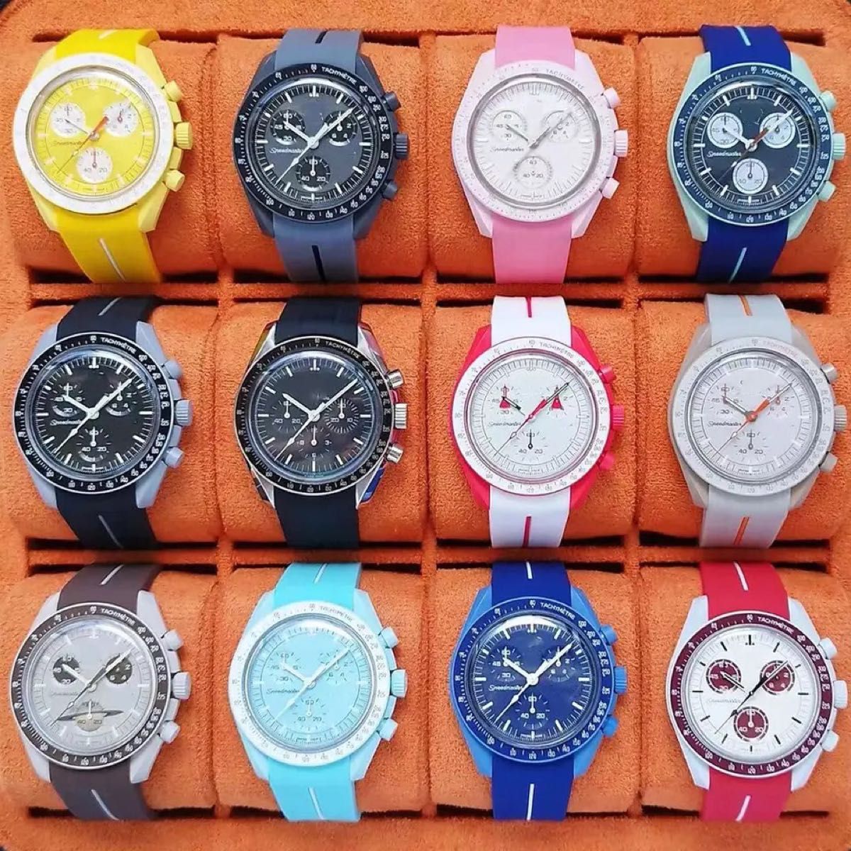 Swatch Omega 時計ベルト 腕時計交換用バンド　ムーンスウォッチ　ライトブルー