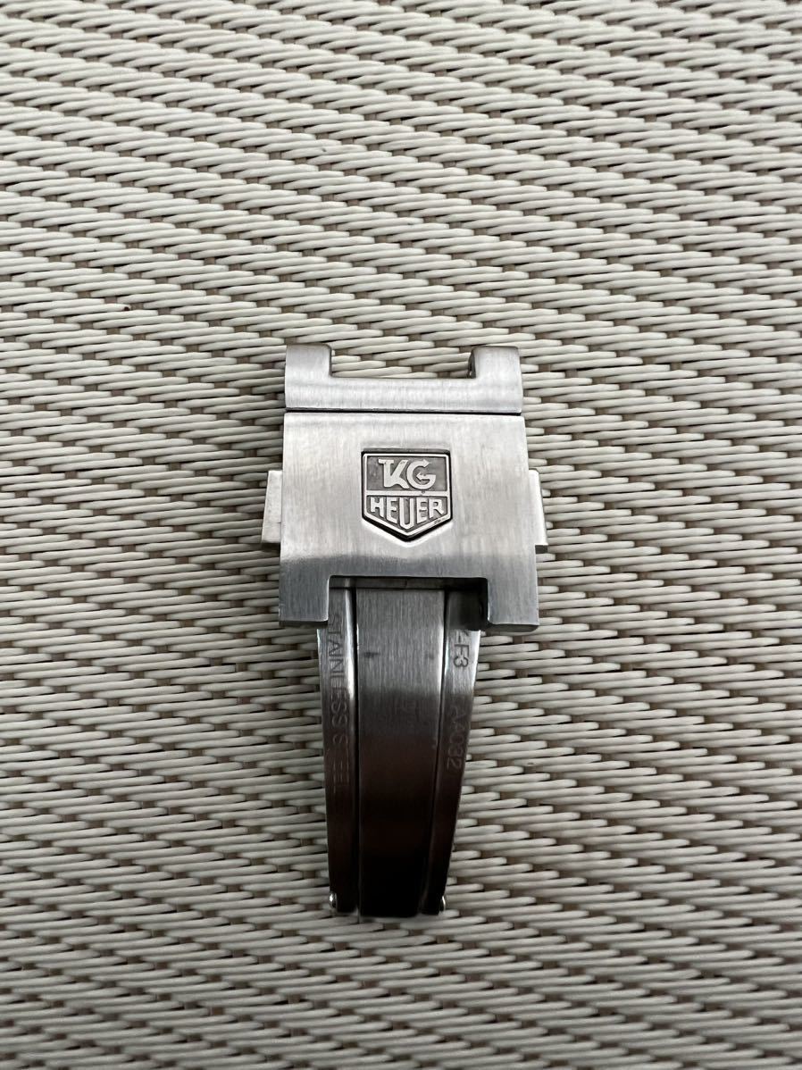 送料無料 美品　正規品　TAGHEUER　タグホイヤー カレラ　 バックル　メンズ腕時計 18.5mm 良品 _画像1