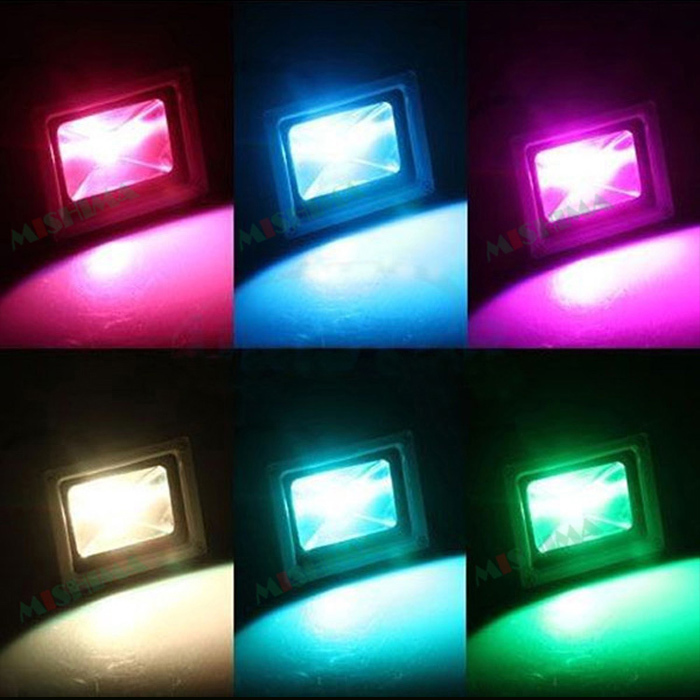 【2台】RGB50W 投光器 LED 投光器 16色 イルミネーション50W リモコン付き ステージ 調光調節 フラッド ライトアップ 3mコード付き 1年保証_画像7