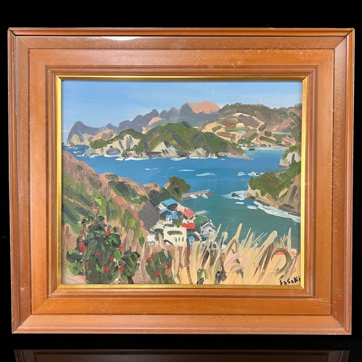 ◇鸛◇ 真作保証 佐々木康夫「風景画」肉筆油彩10号 一水会会友 ◇鸛◇ 真作保証 佐々木康夫「風景画」肉筆油彩10号 一水会会友
