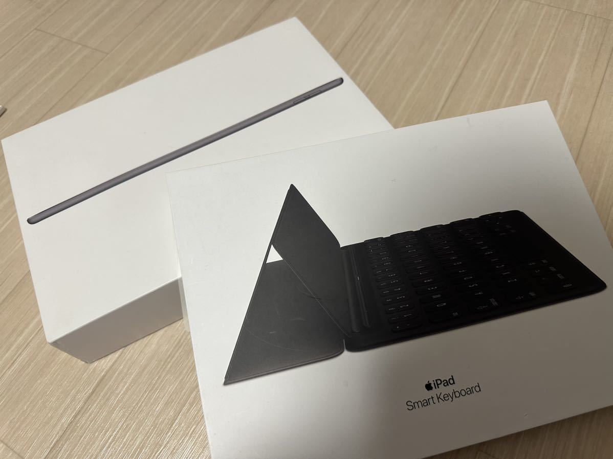 ☆iPad アイパッド 第7世代 Model A2197☆iPad Smart Keyboard - Japanese キーボード Model A1829 2点セット 充電器あり 通電確認済み_画像1