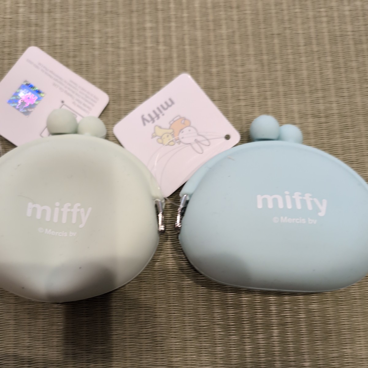 Miffy　ミッフィー★シリコンがま口財布　グリーン&ブルー_画像2