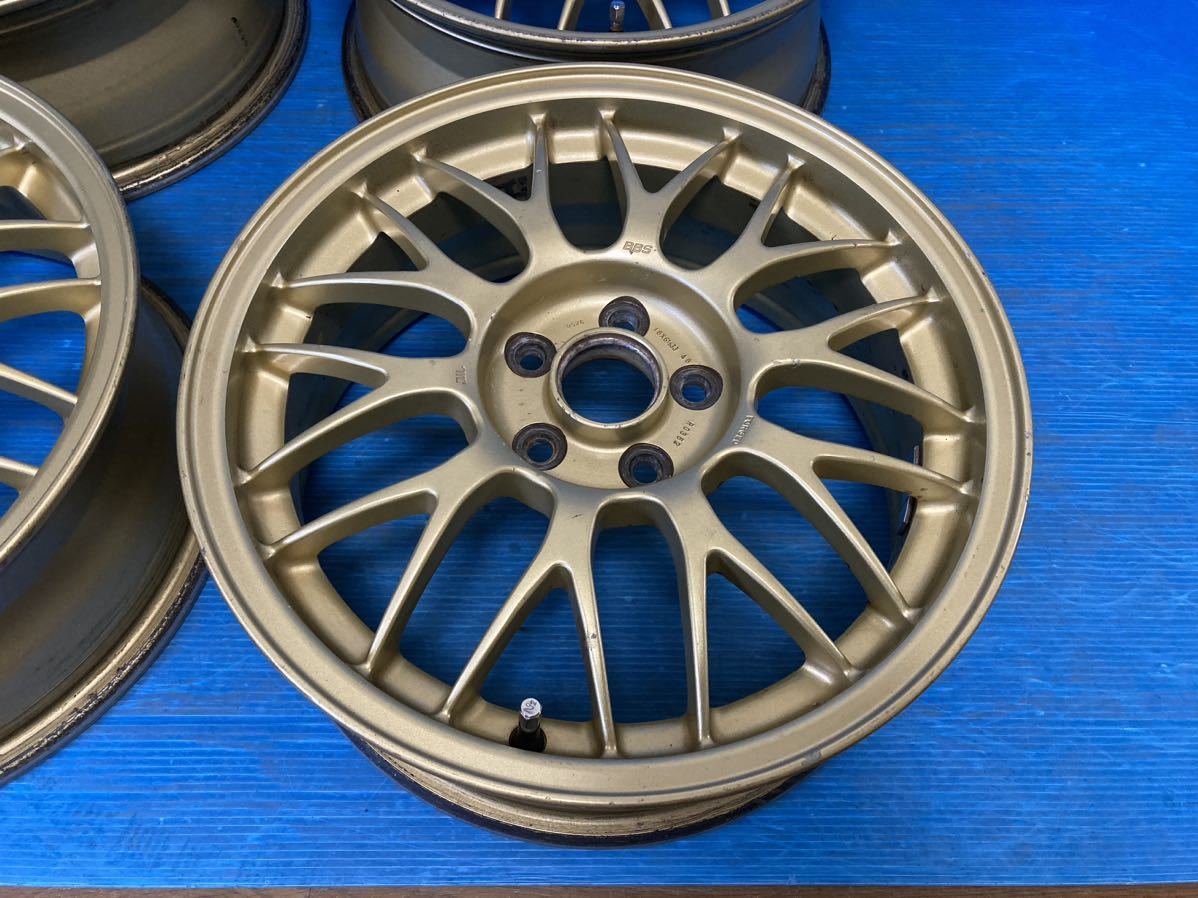 スバル STI 純正 BBS RG362 JAPAN 16インチ 16x6.5JJ +48 100/5H 中古4本 鍛造 BRZ 86 レガシィ インプ_画像3