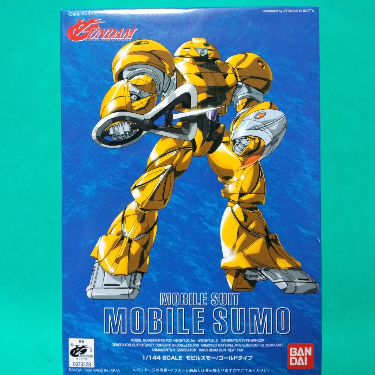 ターンエー(∀)ガンダム SERIES04 1/144 SCALE モビルスモー/ゴールドタイプ CALLED TURN A GUNDAM MOBILE SUIT MOBILE SUMO GOLD TYPE_画像1