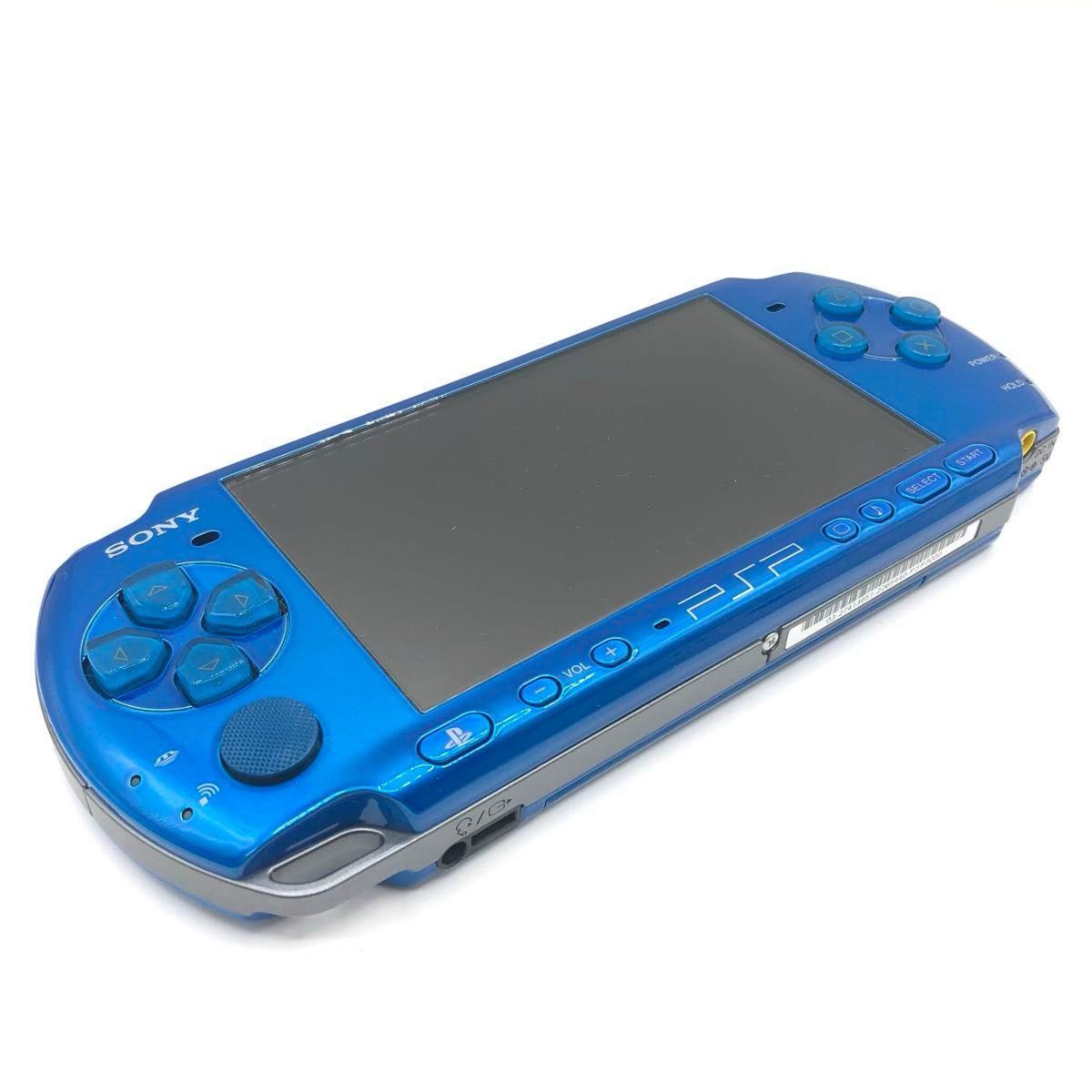 （美品〕SONY ソニー　PSP PSP-3000 バイブランドブルー　 プレイステーションポータブル 